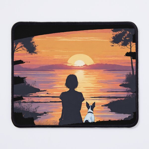 Item preview, Smooth Fox Terrier Sunset Terrier Lover designed and sold by CyberArtistOne.