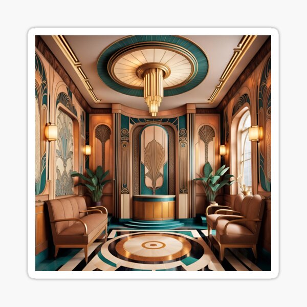 Art Deco Interior Palace Sticker