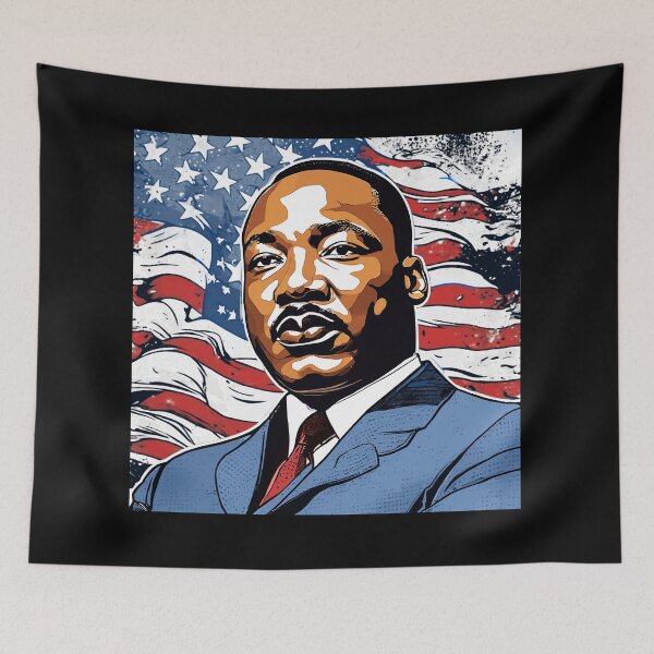 Item preview, Dr Martin Luther King Jr ,American flag | I have a dream designed and sold by DynastyArt.