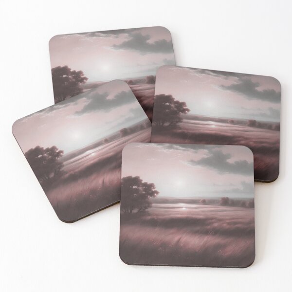 Item preview, Golden Horizon - Red Golden Hour Prairie designed and sold by colorvisionart.