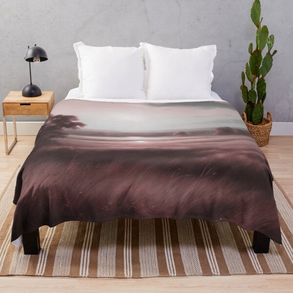 Item preview, Golden Horizon - Red Golden Hour Prairie designed and sold by colorvisionart.