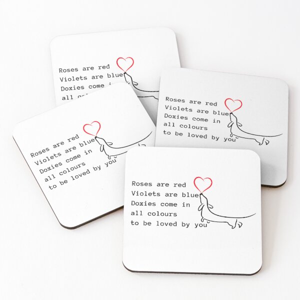 Item preview, Dachshund Valentines Day Poem  designed and sold by Fionamyles.