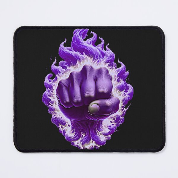 Item preview, Ignited Tenacity: The Fiery Fist of Resolve (Purple) designed and sold by Polisvh.