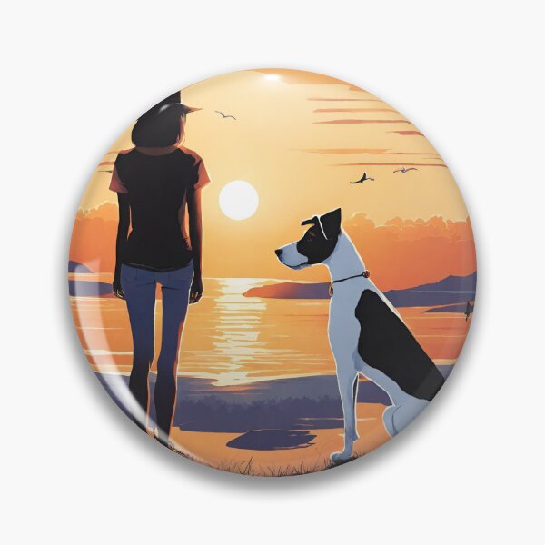 Artikelvorschau, Glatter Foxterrier-Sonnenuntergang-Terrier-Liebhaber entworfen und verkauft von CyberArtistOne.