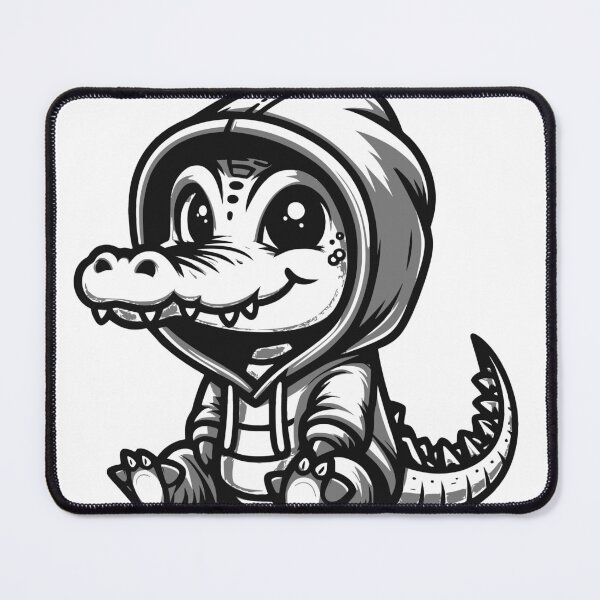 Item preview, cute crocodile with a hoodie / croodile in hoodie designed and sold by Kr1tos.