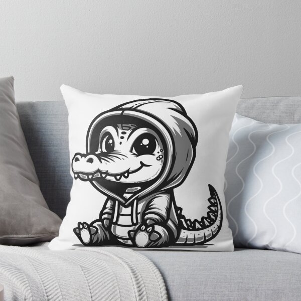 Item preview, cute crocodile with a hoodie / croodile in hoodie designed and sold by Kr1tos.