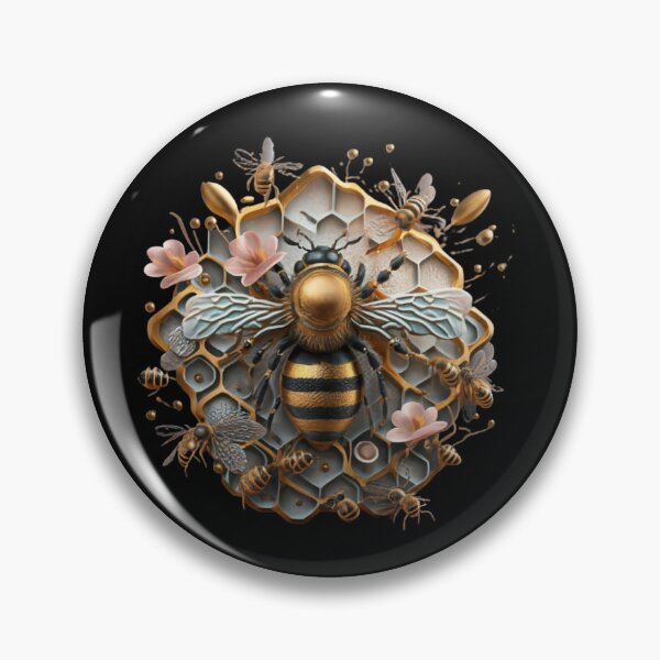Item preview, bee with honeycomb and flowers designed and sold by Mayaart83.