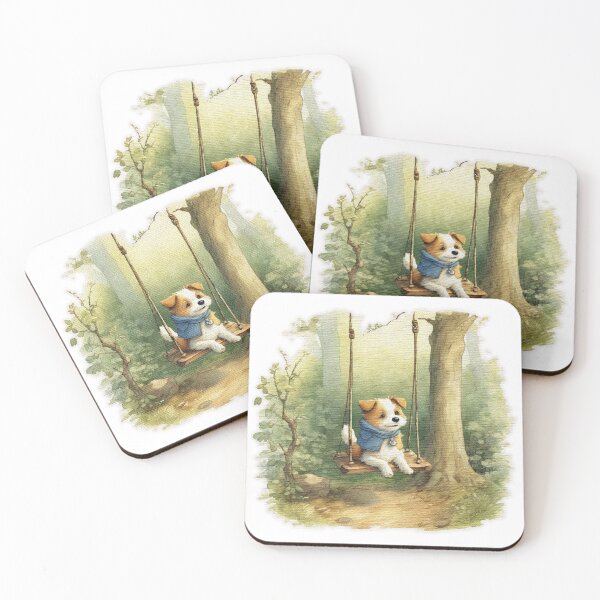 Item preview, Dog on a swing designed and sold by jnsmerchstore.