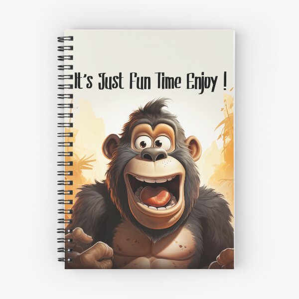 Item preview, It's Just Fun Time Enjoy !- Funny Gorilla Face designed and sold by Mohammed Sohail Khan.