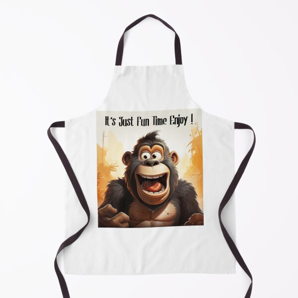 Item preview, It's Just Fun Time Enjoy !- Funny Gorilla Face designed and sold by Mohammed Sohail Khan.