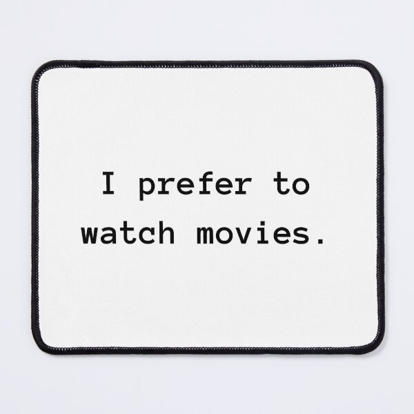 Item preview, Movie Preference designed and sold by WWandhorrifying.