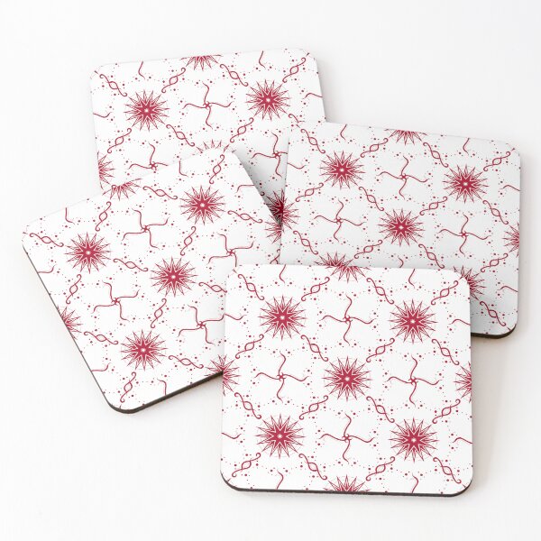 Item preview, Red Dots, Ribbons and Stars on White Co-ordinate designed and sold by KathyLav.