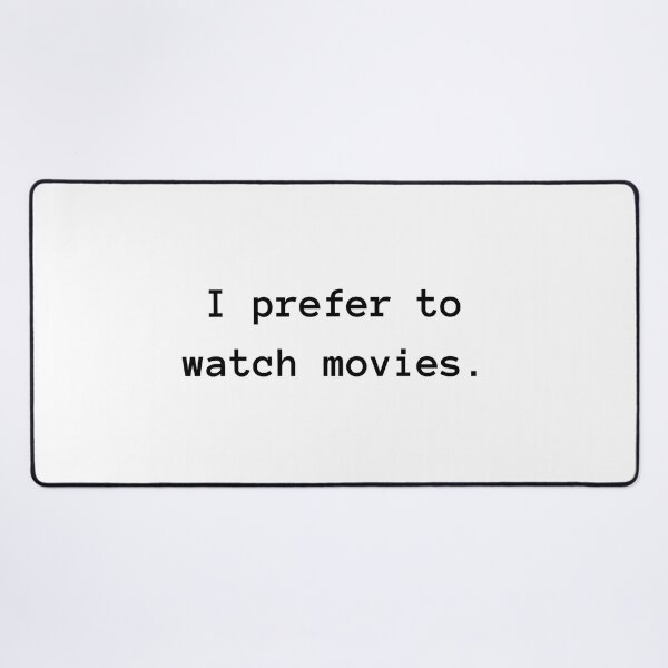 Item preview, Movie Preference designed and sold by WWandhorrifying.
