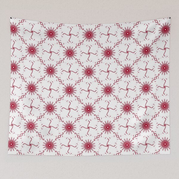 Item preview, Red Dots, Ribbons and Stars on White Co-ordinate designed and sold by KathyLav.