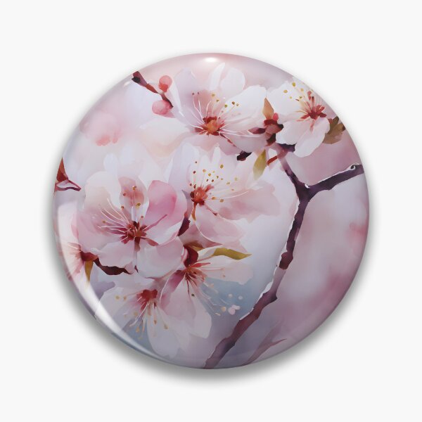 Item preview, Watercolor Cherry Blossom Waltz designed and sold by colorvisionart.