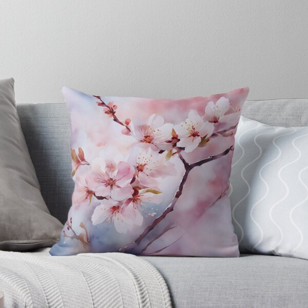 Item preview, Watercolor Cherry Blossom Waltz designed and sold by colorvisionart.