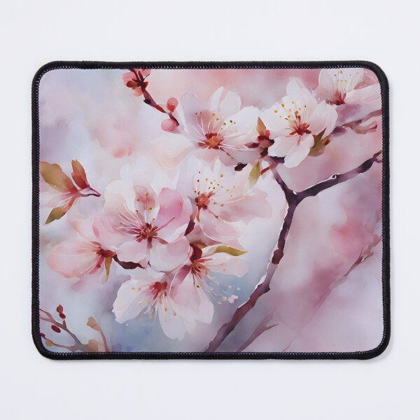 Item preview, Watercolor Cherry Blossom Waltz designed and sold by colorvisionart.