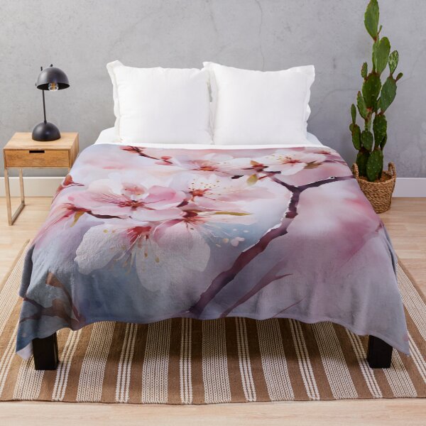 Item preview, Watercolor Cherry Blossom Waltz designed and sold by colorvisionart.