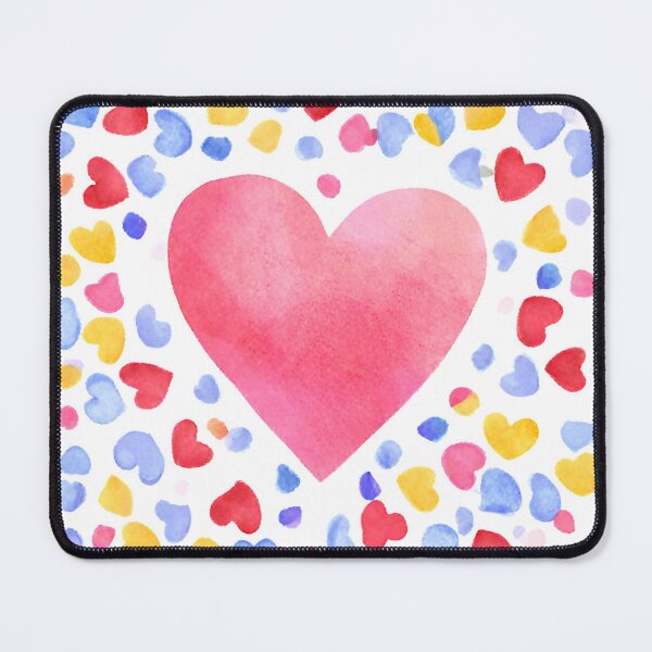 Item preview, Big Valentines Love Heart Confetti Amor Watercolour designed and sold by Kayley | QuintaDaColherArtes.