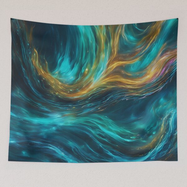 Item preview, Aqua Aurora designed and sold by colorvisionart.