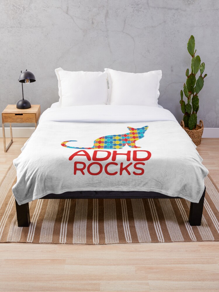 Thumbnail 1 of 6, Throw Blanket, ADHD Rocks designed and sold by CyberYogi.