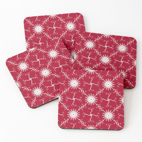 Item preview, White Dots, Ribbons and Stars on Red - Co-ordinate designed and sold by KathyLav.