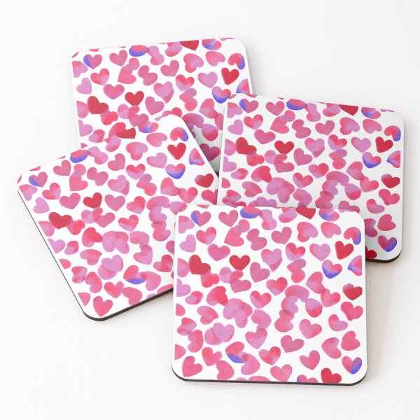 Item preview, Mini Valentines Love Heart Confetti Amor Watercolour  designed and sold by Kayley  |  QuintaDaColherArtes.