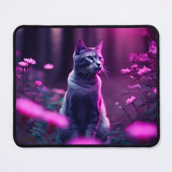 Item preview, Cat and flowers, pink tones designed and sold by NaturaFotos.