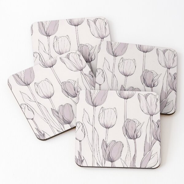 Item preview, Tulips in Neutral Shades designed and sold by ADCImages.