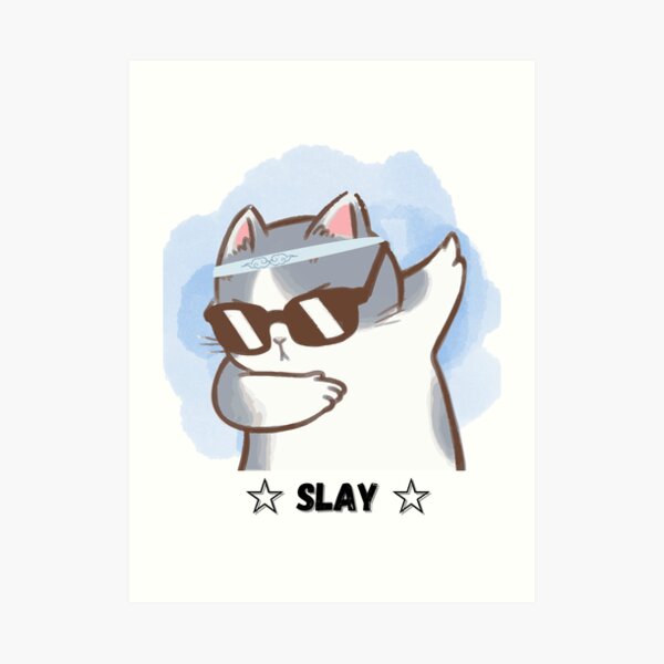Item preview, Slay ninja cat designed and sold by dvrushka.