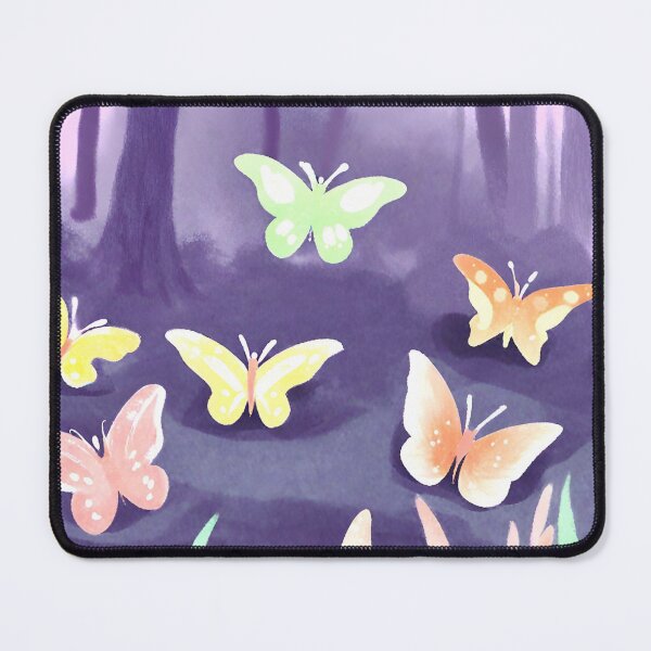 Item preview, Forest butterflies, pastel tones, pink, yellow, lilac designed and sold by NaturaFotos.