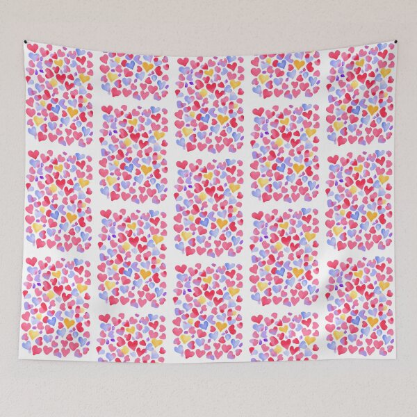 Item preview, Mini Valentines Love Heart Confetti Amor Watercolour  designed and sold by Kayley  |  QuintaDaColherArtes.