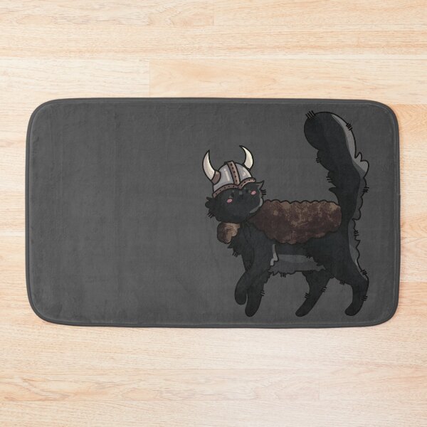 Item preview, Viking Black Cat - Nordic Cat - Norwegian Forest Cat  designed and sold by FelineEmporium.