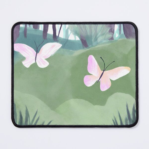 Item preview, Forest butterflies, pastel tones, pink, green designed and sold by NaturaFotos.