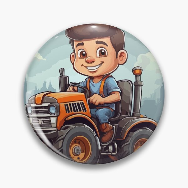 Item preview, Tractor and farmer designed and sold by Eighterfire.