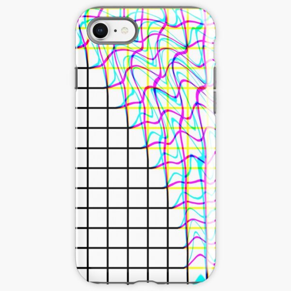 Glitch Grid iPhone Tough Case