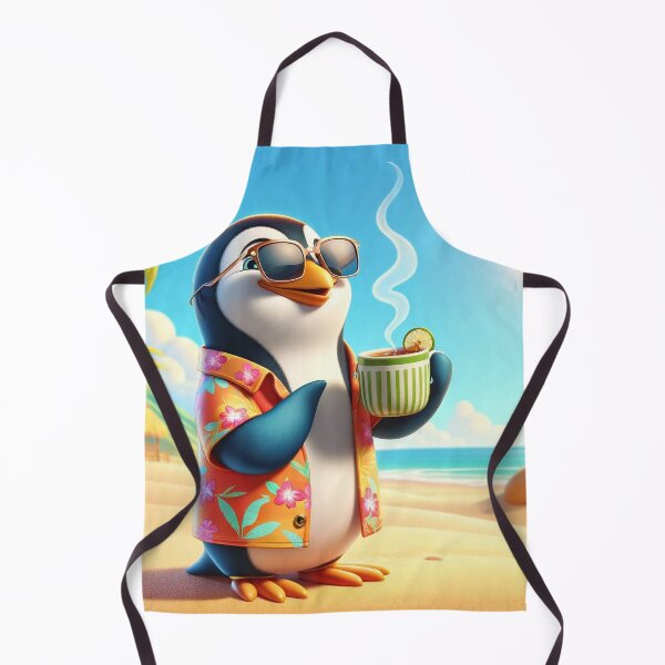 Item preview, Tropical Getaway Penguin designed and sold by templeofatro.