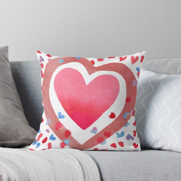 Item preview, Double Valentines Love Heart Mini Confetti Amor Watercolour  designed and sold by Kayley  |  QuintaDaColherArtes.