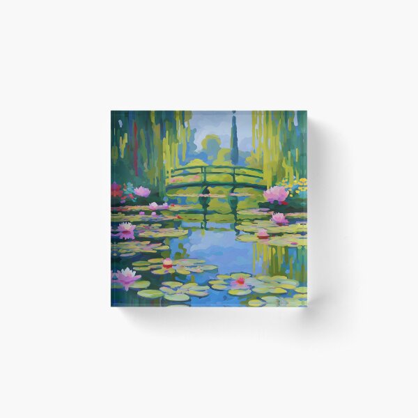Aperçu de l'œuvre Les rêves de Giverny de Monet créée et vendue par colorvisionart.