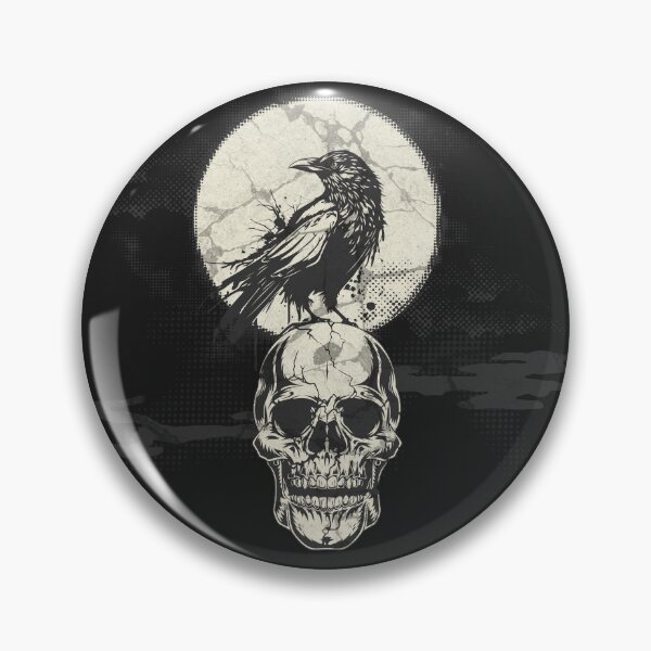 Item preview, Mystic Raven & Skull - Gothic Night designed and sold by Sir Meow Meow.