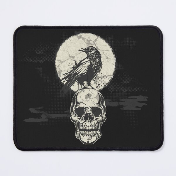 Item preview, Mystic Raven & Skull - Gothic Night designed and sold by Sir Meow Meow.