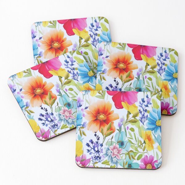 Item preview, Loving Springtime,  Bohemian design, Abstraction, bold colorful abstract playful design inspired by nature designed and sold by Adri Barnard.