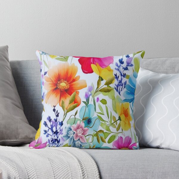 Item preview, Loving Springtime,  Bohemian design, Abstraction, bold colorful abstract playful design inspired by nature designed and sold by Adri Barnard.