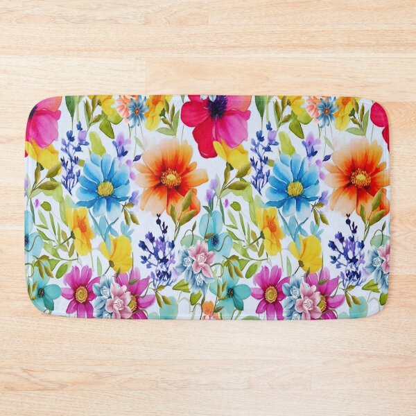 Item preview, Loving Springtime,  Bohemian design, Abstraction, bold colorful abstract playful design inspired by nature designed and sold by Adri Barnard.