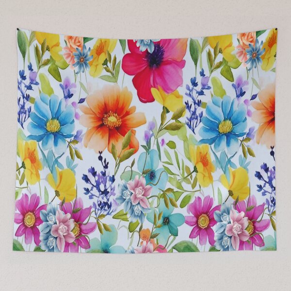 Item preview, Loving Springtime,  Bohemian design, Abstraction, bold colorful abstract playful design inspired by nature designed and sold by Adri Barnard.