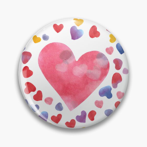 Item preview, Big Valentines Love Heart Mini Confetti Amor Watercolour  designed and sold by Kayley  |  QuintaDaColherArtes.