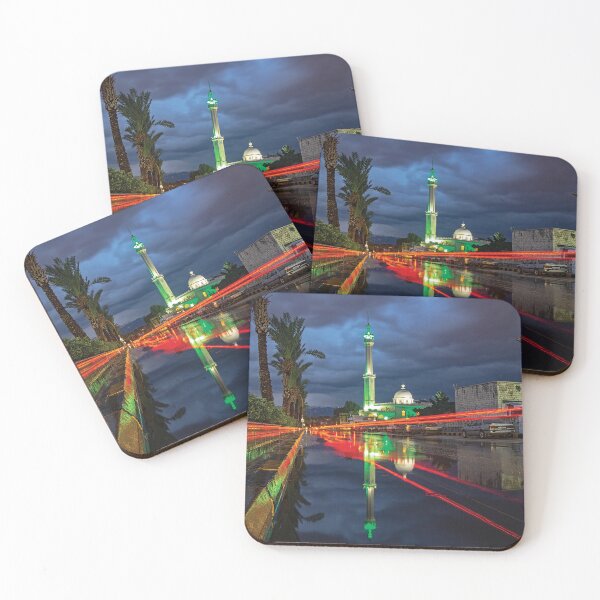Item preview, Lebanon Tripoli Al Mina Dark Night Cloudy Sky with Long Exposure Lights designed and sold by Hurriyyatee.