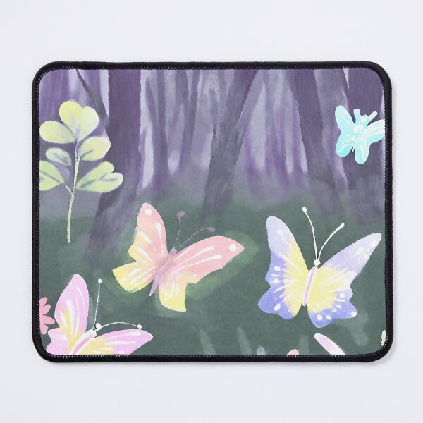 Item preview, Butterflies and flowers, pastel tones, green, pink, yellow, lilac, orange designed and sold by NaturaFotos.