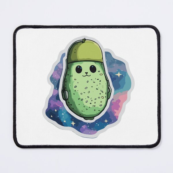 Item preview, Galactic Avocato Adventure: Kitty & Space Avocado - Trendy Fantastic Avogato Universe Art designed and sold by VeggiPower.