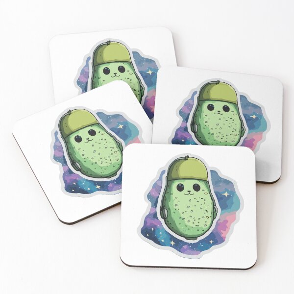Item preview, Galactic Avocato Adventure: Kitty & Space Avocado - Trendy Fantastic Avogato Universe Art designed and sold by VeggiPower.